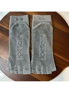 ToeSox XL Gray Bella Open Toe Grip Socks – Brand New Without Tags